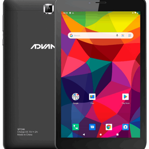 Tablet Advance Prime PR5860, 8 Pulgadas 1280x800, Android 10 Go, 3G, Dual SIM, 16GB, RAM 1GB.