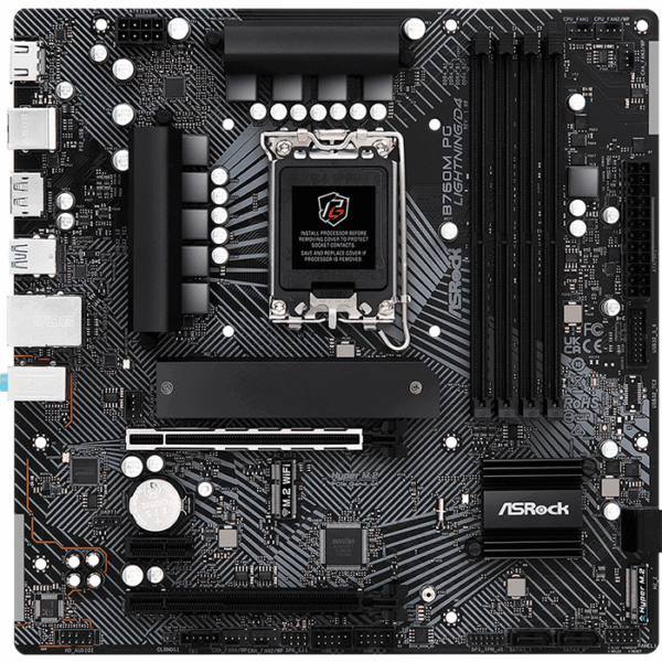 Motherboard ASROCK B760M PG Lightning/D4, Chipset Intel B760, LGA1700, mATX