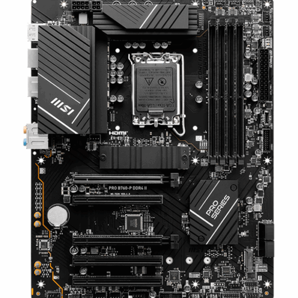 Motherboard MSI PRO B760-P DDR4 II, Chipset Intel B760, LGA1700, HDMI, DP, ATX.
