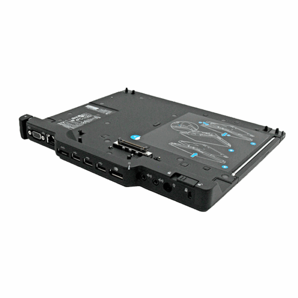 Base de Expansión HP 2740 Ultra-slim, USB / eSATA / VGA / LAN / DP / DVD / Audio.