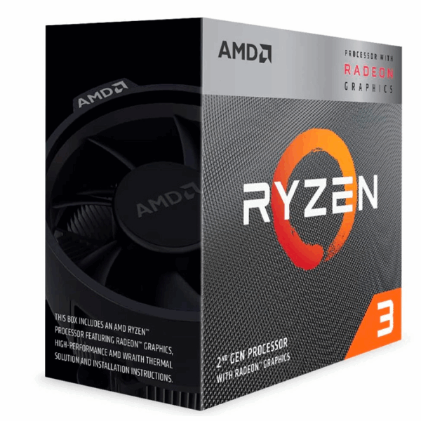 Procesador AMD Ryzen 3 3200G, 3.60GHz, 4MB L3, 4 Core, AM4, 14nm, 65 W.