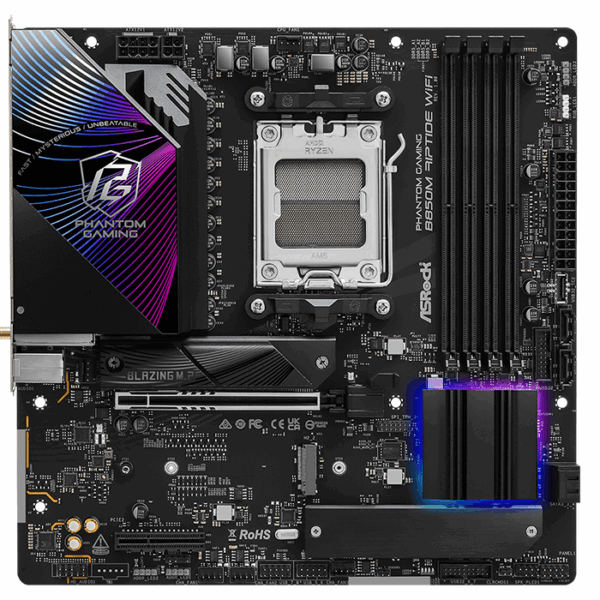 Motherboard ASROCK B850M Riptide WiFi, Chipset AMD B850, Socket AMD AM5, mATX