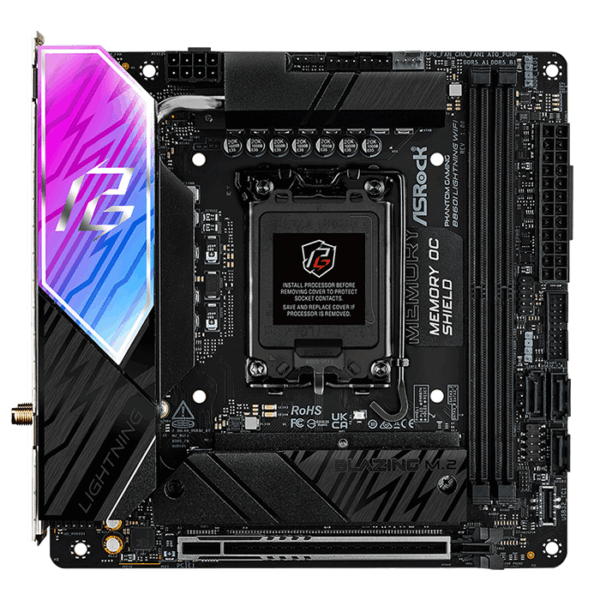 Motherboard ASROCK B860I Lightning WiFi, Chipset Intel B860, LGA 1851, HDMI, Mini-ITX