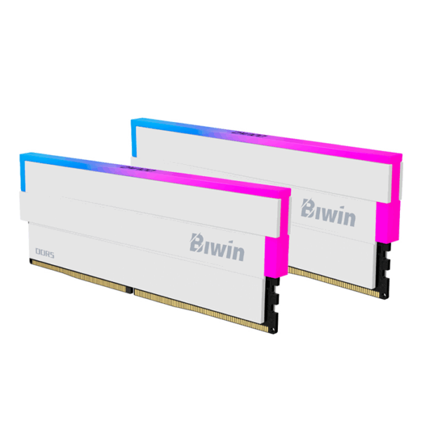 Memoria RAM Biwin Opal DW100 RGB 64GB (2x32GB) DDR5-6000MHz, CL30, 1.35V, Color Blanco