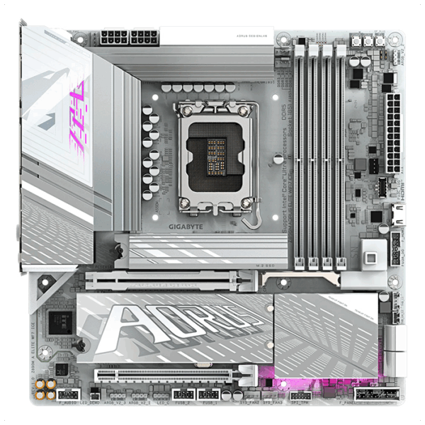 Motherboard GIGABYTEZ890M AORUS ELITE WIFI7 ICE, Chipset Intel Z890, LGA 1851, mATX