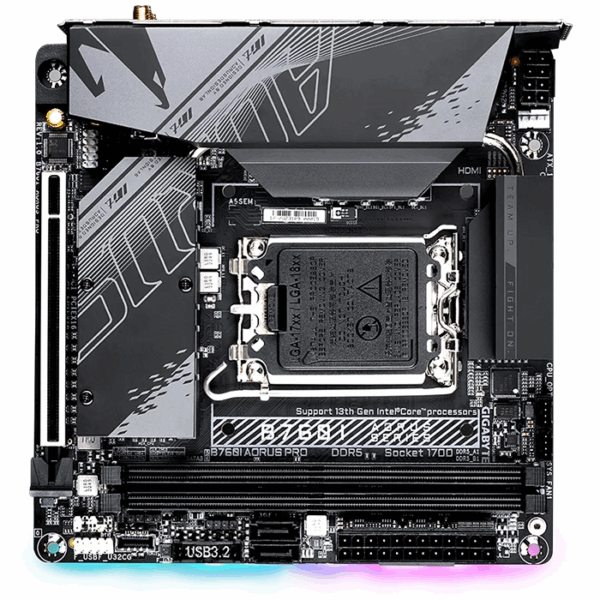 Motherboard Gigabyte B760I AORUS PRO, Chipset Intel B760, LGA1700, Mini-ITX