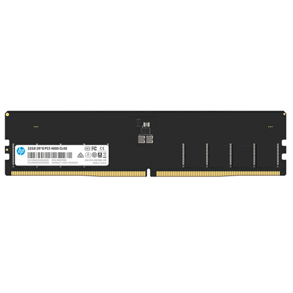 Memoria HP X2 UDIMM DDR5-4800MHz, PC5-38400, 32GB, CL40, 1.1V, 288-Pin, On-die ECC.