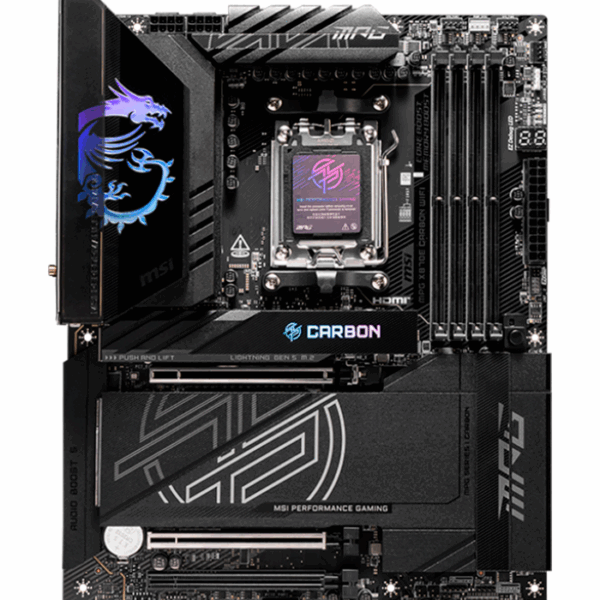 Motherboard MSI MPG X870E CARBON WIFI, Chipset AMD X870E, Socket AMD AM5, ATX