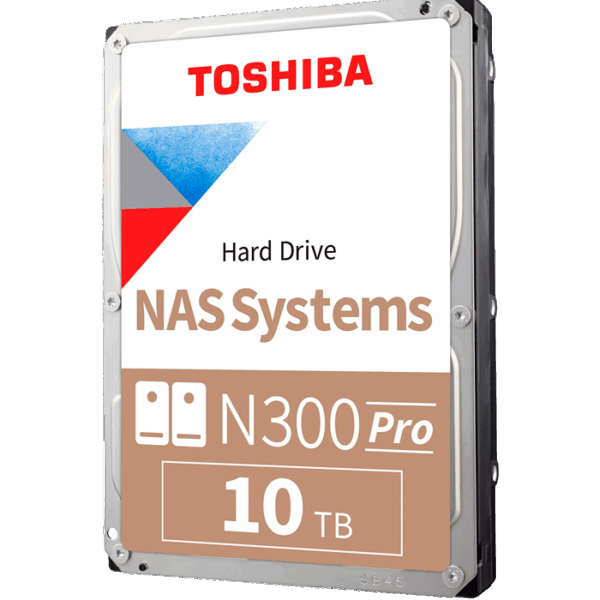 Disco duro Toshiba N300 PRO NAS, 10TB, SATA 6.0Gb/s, 7200rpm, 512MB Cache, 3.5".