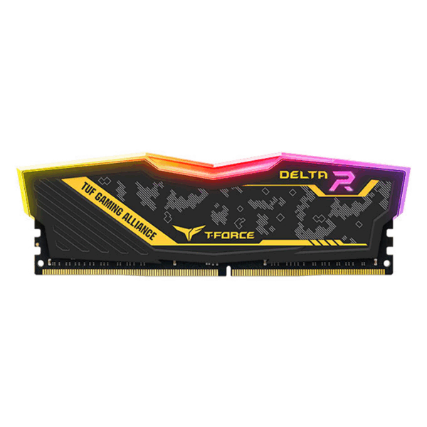 Memoria TG T-Force Delta TUF Gaming Alliance RGB, 8GB, DDR4-3200 MHz, CL16, 1.35V
