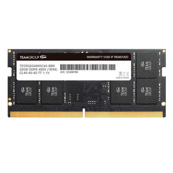 Memoria TEAMGROUP SO-DIMM ELITE DDR5, 32GB DDR5-4800MHz, CL40, 1.1V, 262-Pin, Non-ECC