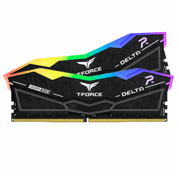 Memoria TEAMGROUP T-FORCE DELTA RGB DDR5-7200MHz, 32GB (2x16GB), PC5-57600, CL34, 1.4V.