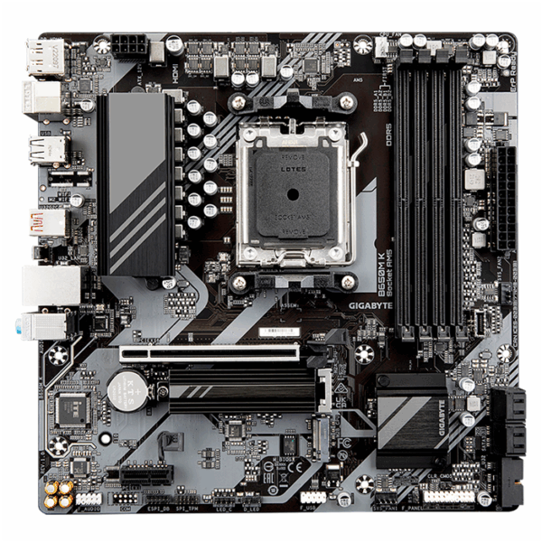 Motherboard Gigabyte B650M K, AM5, DDR5, HDMI, DP, HD Audio.