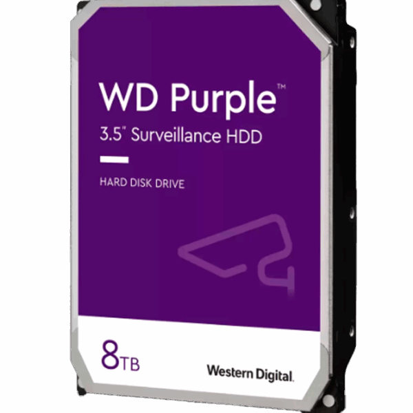 Disco duro Western Digital WD Purple, 8TB, SATA 6.0 Gb/s, 256MB Cache, 5640 rpm, 3.5"
