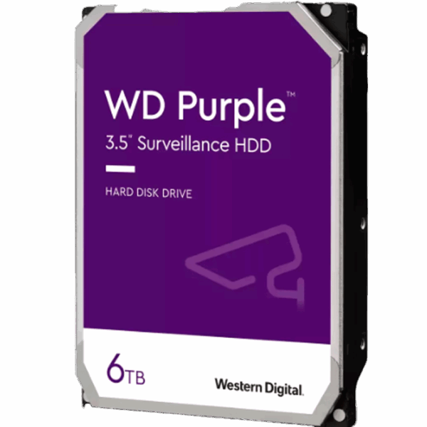 Disco duro Western Digital WD Purple, 6TB, SATA 6.0 Gb/s, 5400 RPM, 256MB Cache, 3.5".