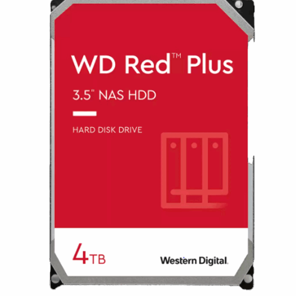 Disco duro Western Digital Red Plus WD40EFPX, 4TB, SATA, 5400rpm, 3.5", Cache 256MB