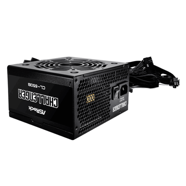 Fuente de alimentación Asrock, 650W, ATX, 80 Plus Bronze.