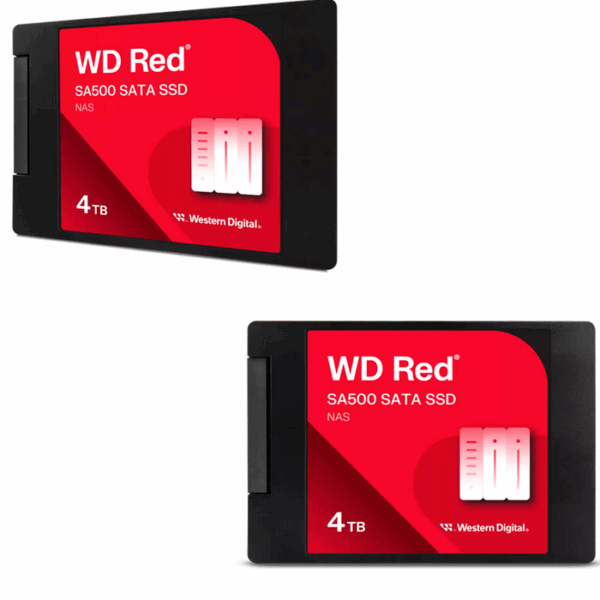 Unidad en estado solido Western Digital Red SA500 NAS, 4TB, SATA, 2.5", 7mm.