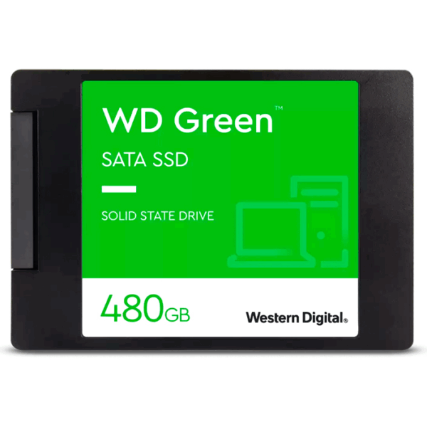 Unidad en estado solido Western Digital Green, WDS480G3G0A, 480GB, SATA 6Gb/s, 2.5", 7mm.