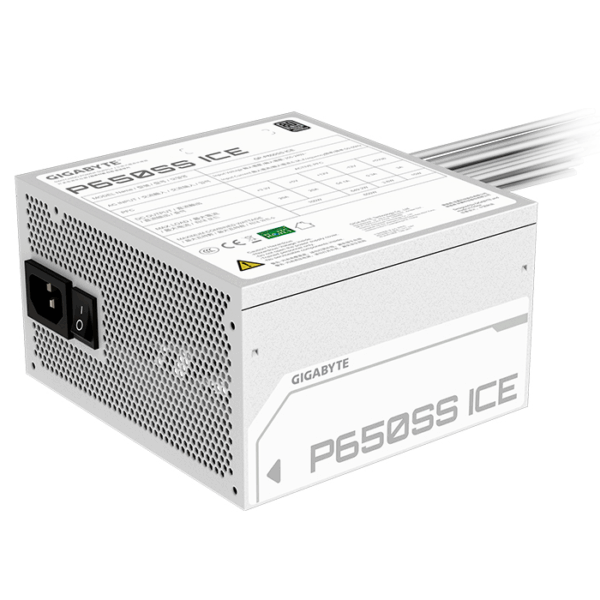 Fuente de alimentación Gigabyte P650SS ICE , 650W, ATX, 80 Plus Silver.