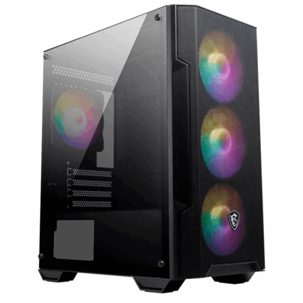 Case con Fuente de 600W MSI MAG FORGE M100A, Micro ATX Tower