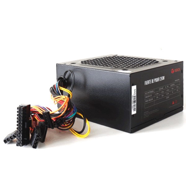 Fuente de alimentación TEROS TE-1315S, Formato ATX, 250W, 115V / 230V