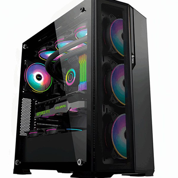Case Gamer Teros TE1175N, Mid Tower, Negro, USB 3.0, USB 2.0, Audio.