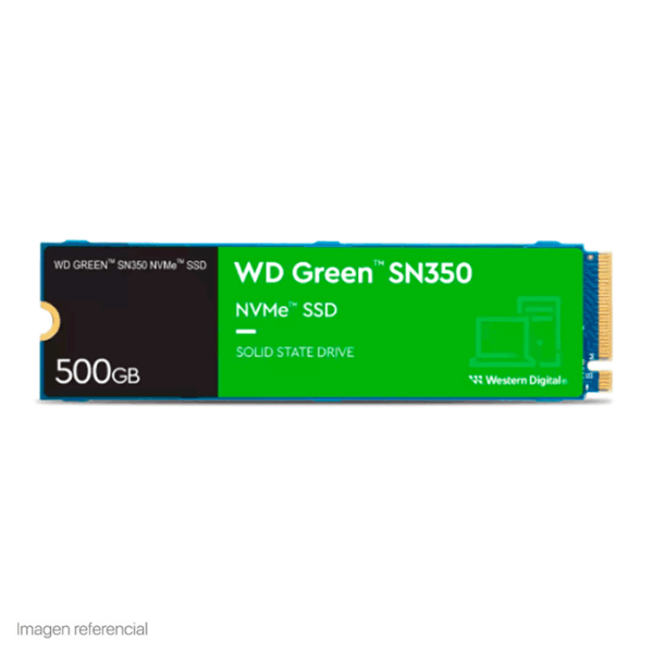 Unidad en estado solido Western Digital Green SN350 NVMe, 500GB M.2 2280