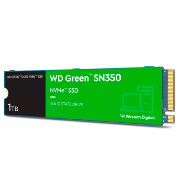Unidad en estado solido WD Green SN350 NVMe 1TB M.2 2280, PCIe Gen3 x4 NVMe v1.3
