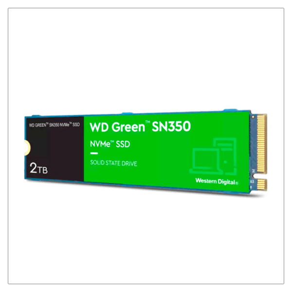 Unidad en estado solido Western Digital Green SN350 NVMe 2TB M.2 2280, PCIe Gen3 x4