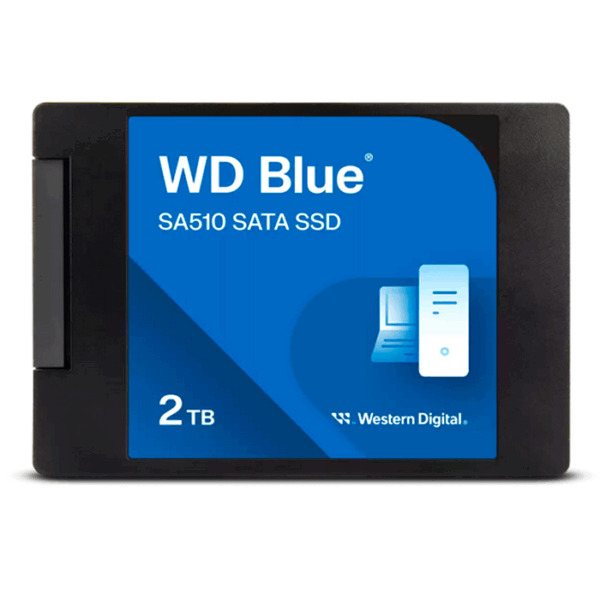 Unidad en estado solido Western Digital Blue, WDS200T3B0A, 2TB, SATA 6Gb/s, 2.5", 7mm.