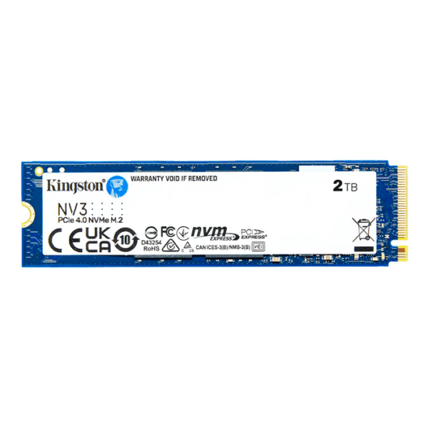 Unidad en estado solido Kingston 2000GB NV3 PCIe 4.0 NVMe M.2 SSD