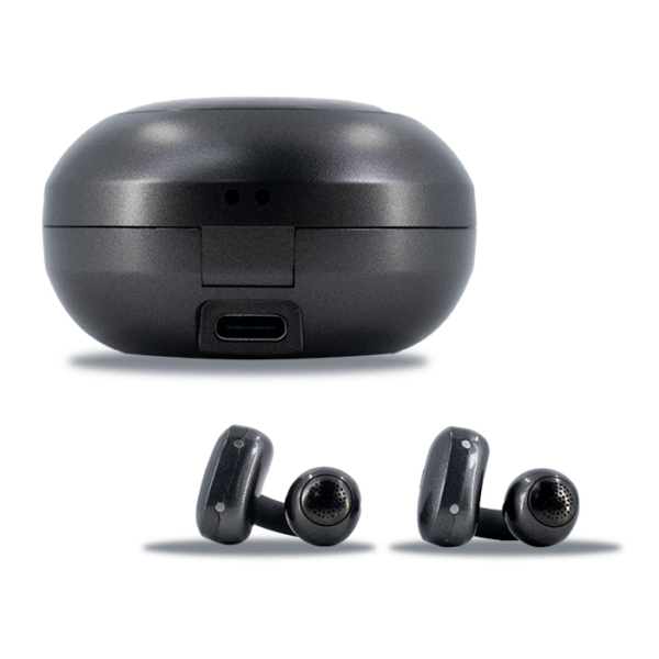 Audífonos TEROS TE-8079N, Bluetooth, TWS, negro