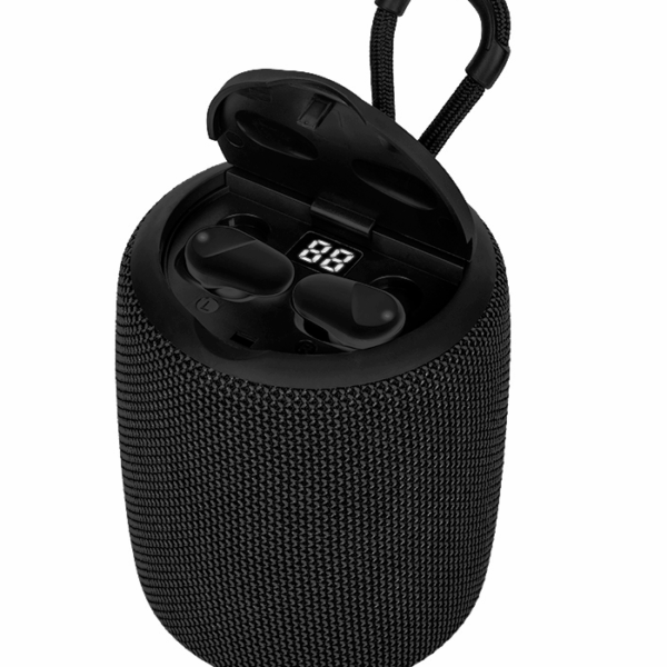 Parlante/audífono TEROS TE-6033N, bluetooth, 5 W, 1200 mAh, negro