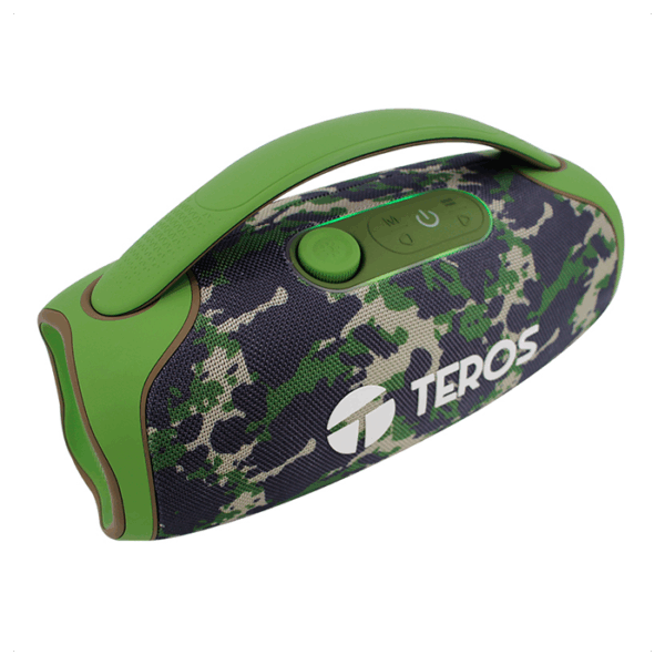 Parlante TEROS TE-6045G, color verde militar camuflado, 60 W