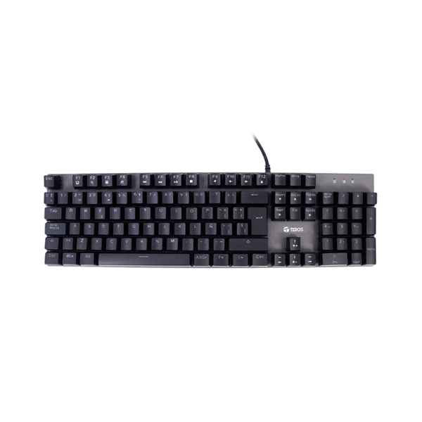 Teclado gamer TEROS TE-4074G, RGB, USB 2.0, negro