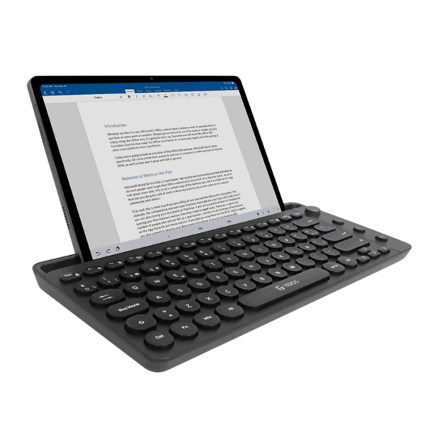 Teclado inalámbrico TEROS TE-4064N, 2.4 GHz, bluetooth 3.0 / 5.2, 80 teclas, negro